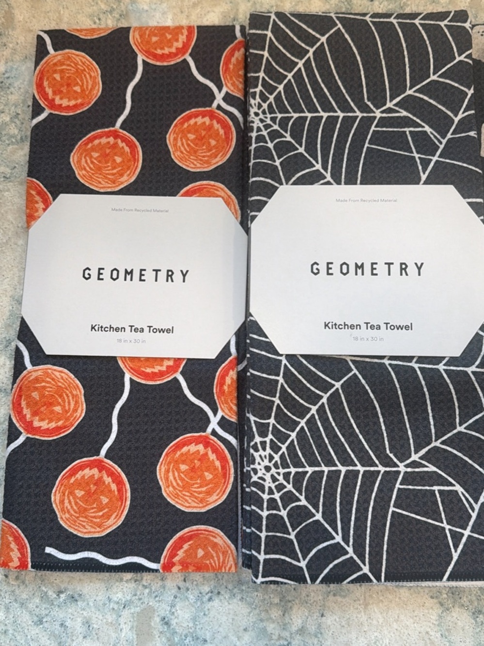 Brand New Geometry Kitchen Tea Towel Set